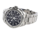 Tag Heuer Aquaracer Chronograph Black Dial Silver Steel Strap Watch for Men - CAY1110.BA0927