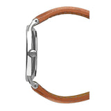 Daniel Wellington Dapper Durham Analog White Dial Brown Leather Strap Watch For Women - DW00100114