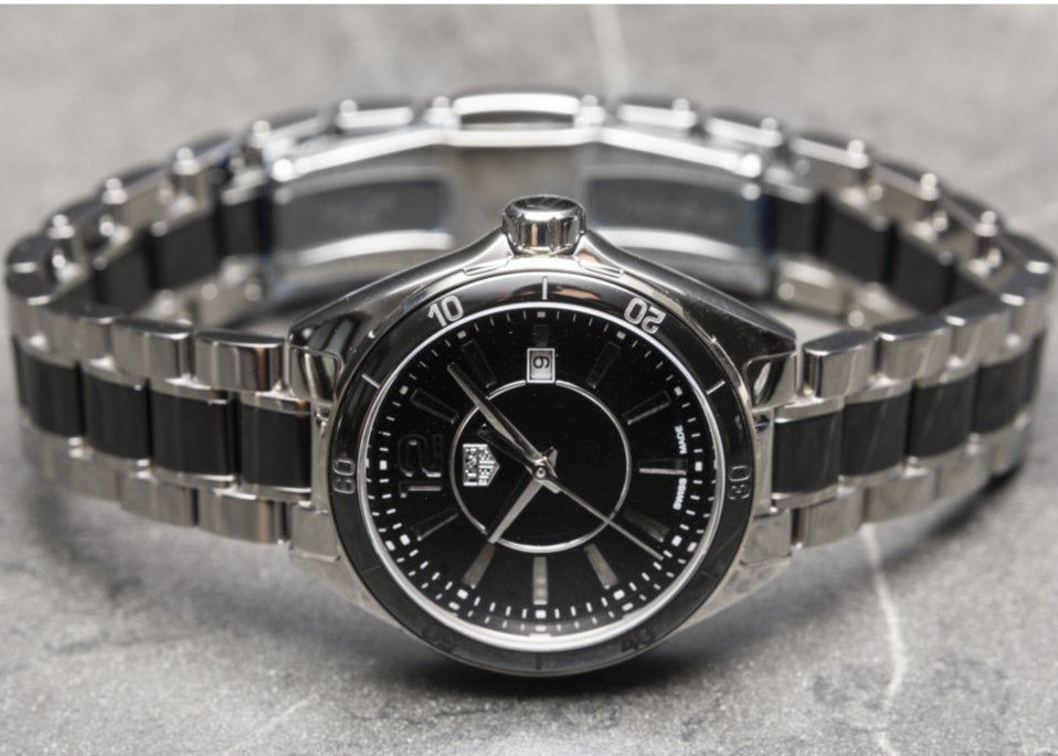 Tag Heuer Formula 1 Quartz Black Dial Two Tone Steel Strap Watch for Women - WBJ141AA.BA0973