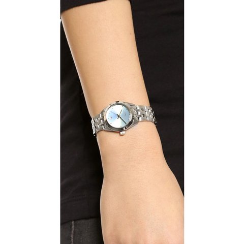 Marc Jacobs Peeker Blue Dial Silver Steel Strap Watch for Women - MBM3376