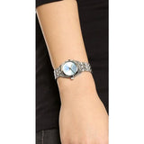 Marc Jacobs Peeker Blue Dial Silver Steel Strap Watch for Women - MBM3376