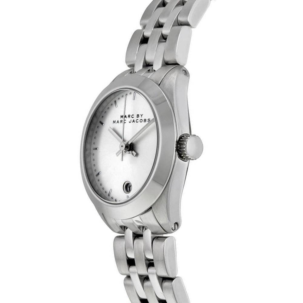 Marc Jacobs Peeker Silver Dial Silver Steel Strap Watch for Women - MBM3373