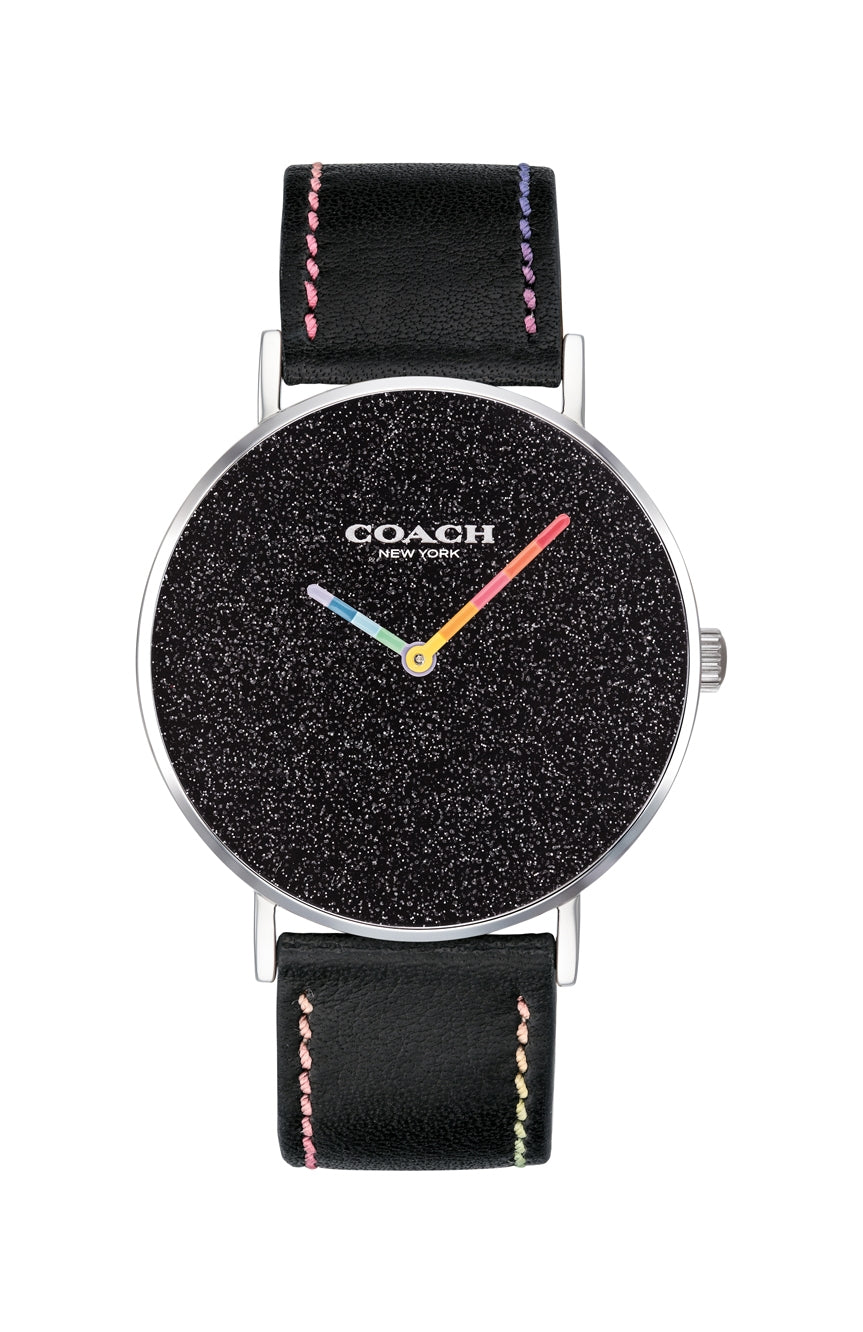 Coach Perry Black Dial Black Leather Strap Watch for Women - 14503033