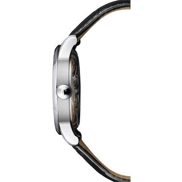 Tissot T Classic Le Locle Automatic Black Dial Black Leather Strap Watch For Men - T41.1.423.53