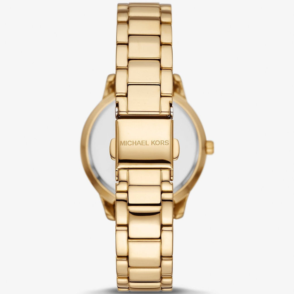 Michael Kors Tibby Pave Gold Dial Gold Steel Strap Watch for Women - MK1057