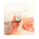 Guess Tri Glitz Quartz Silver Dial Silver Mesh Bracelet Watch For Women - W1142L1