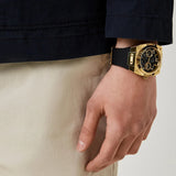 Guess Prodigy Black Dial Black Silicone Strap Watch For Men - GW0569G2