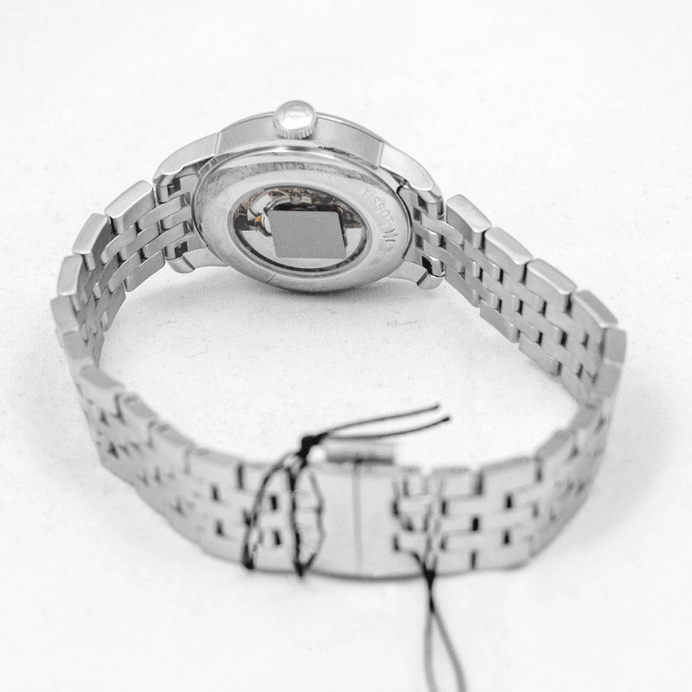 Tissot Le Locle Automatic Lady Black Dial Silver Steel Strap Watch For Women - T006.207.11.058.00