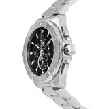 Tag Heuer Aquaracer Chronograph Black Dial Silver Steel Strap Watch for Men - CAY1110.BA0927