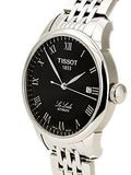 Tissot T Classic Le Locle Powermatic 80 Black Dial Silver Steel Strap Watch For Women - T41.1.483.53