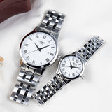 Tissot T Classic Dream White Dial Silver Steel Strap Watch For Men - T129.410.11.013.00