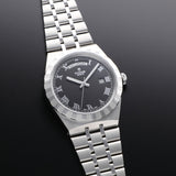 Tudor Royal Automatic Black Dial Silver Steel Strap Watch for Men - M28600-0003