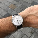 Tissot T-Classic Powermatic 80 Silver Dial Brown Leather Strap Watch For Men - T122.407.16.031.00