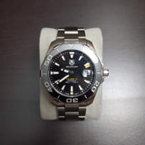 Tag Heuer Aquaracer Automatic Black Dial Silver Steel Strap Watch for Men - WAY211A.BA0928