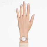 Swarovski Certa Crystals Silver Dial Two Tone Steel Strap Watch for Women - 5672971