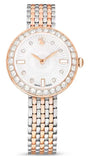 Swarovski Certa Crystals Silver Dial Two Tone Steel Strap Watch for Women - 5672971