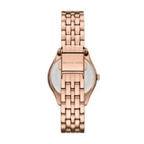 Michael Kors Harlowe Three-Hand Rose Gold Dial Rose Gold Steel Strap Watch for Women - MK4845
