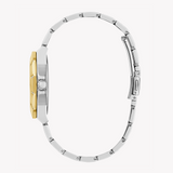 Guess Sunray Multifunction Silver Dial Two Tone Steel Strap Watch for Women - GW0616L2