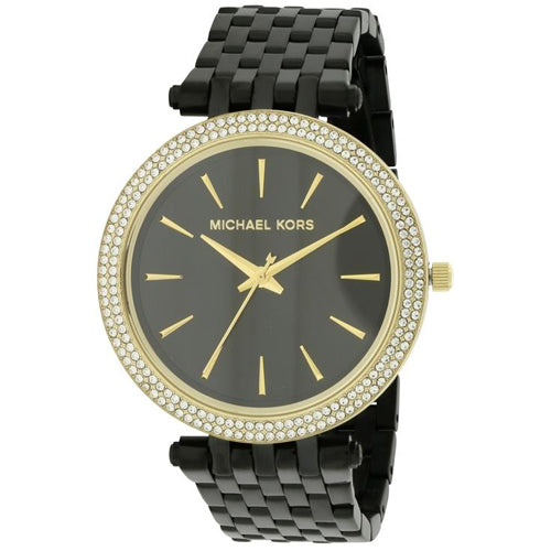 Michael Kors Darci Black Dial Black Steel Strap Watch for Women - MK3322