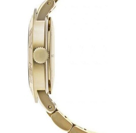 Marc Jacobs Amy Green Dial Gold Steel Strap Watch for Women - MBM8619