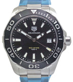 Tag Heuer Aquaracer Black Dial Silver Steel Strap Watch for Men - WAY111A.BA0928