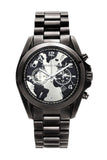 Michael Kors Bradshaw Hungry Black Dial Black Steel Strap Watch for Women - MK6271