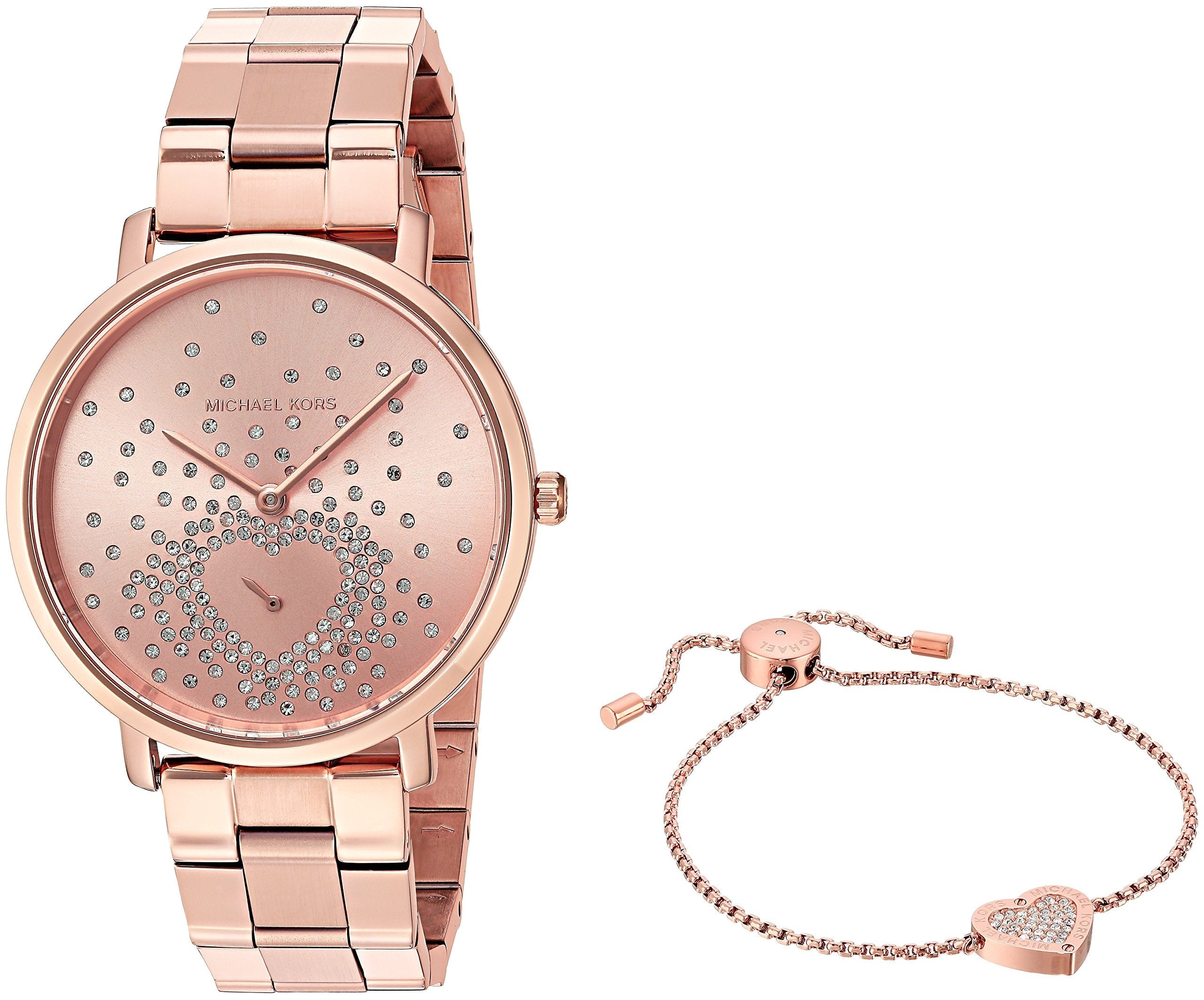 Michael Kors Jaryn Rose Gold Dial Rose Gold Steel Strap Watch for Women - MK3621