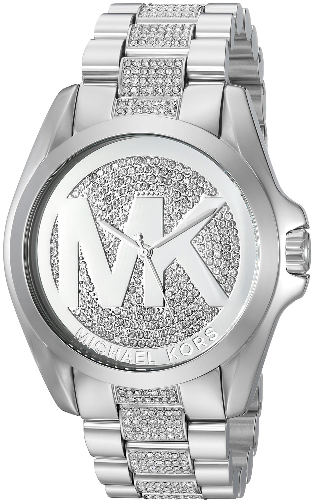 Michael Kors Bradshaw Silver Dial Silver Stainless Steel Strap Watch for Women - MK6486