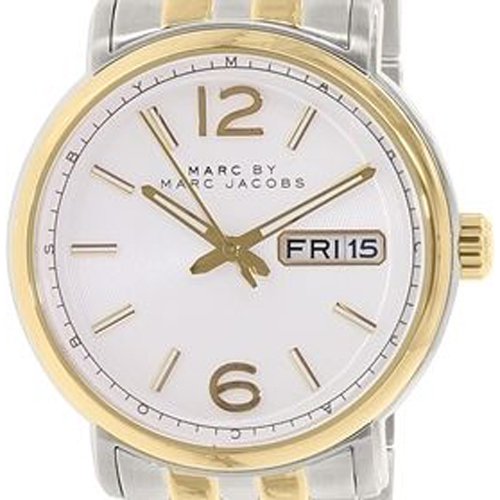 Marc Jacobs Fergus White Dial Two Tone Steel Strap Watch for Men - MBM5079