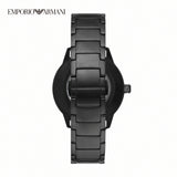 Emporio Armani Meccanico Automatic Black Dial Black Steel Strap Watch For Men - AR60054