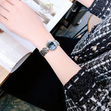 Versace V-Flare Quartz Black Dial Silver Steel Strap Watch for Women - VEBN00618