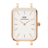 Daniel Wellington Quadro Melrose White Dial Gold Mesh Strap Watch For Women - DW00100431