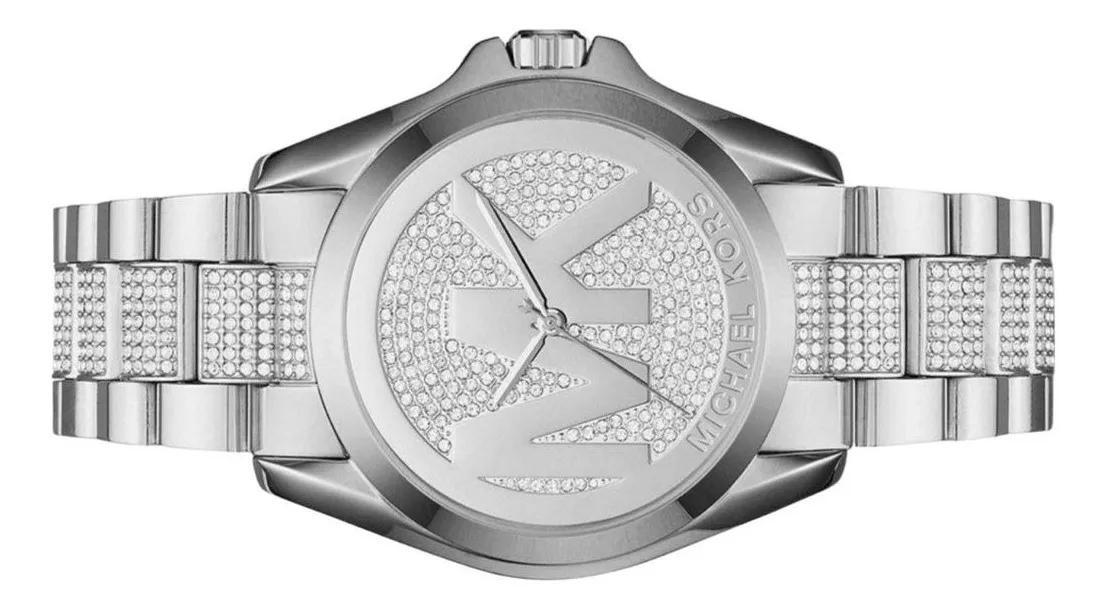 Michael Kors Bradshaw Silver Dial Silver Stainless Steel Strap Watch for Women - MK6486