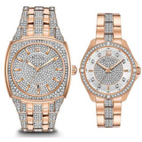 Bulova Phantom Crystal Silver Dial Two Tone Steel Strap Watch for Men - 98B324