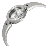 Gucci Guccissima Quartz Silver Dial Silver Steel Strap Watch For Women - YA134502