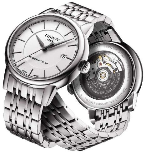 Tissot Carson Powermatic 80 Silver Dial Silver Steel Strap Watch For Men - T085.407.11.011.00