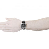 Hugo Boss Ikon Black Dial Black Leather Strap Watch for Men - 1513178