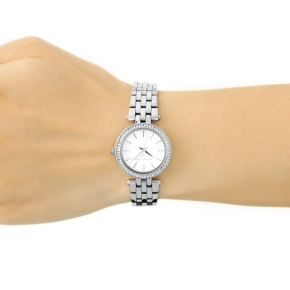 Michael Kors Darci Silver Dial Silver Steel Strap Watch for Women - MK3294