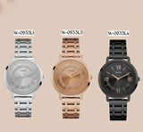 Guess Montauk Rose Gold Dial Rose Gold Steel Strap Watch For Women - W0933L3