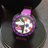 Marc Jacobs Marc White Dial Purple Silicone Strap Watch for Women - MBM5514