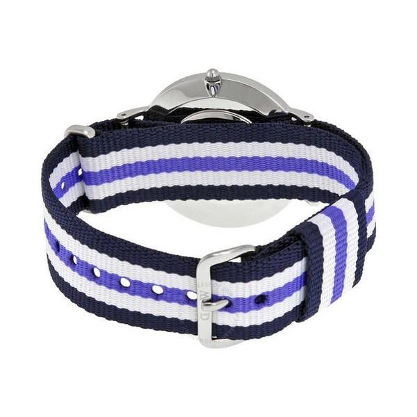 Daniel Wellington Classic Trinity White Dial Three Tone Nylon Strap Watch For Women - 0609DW