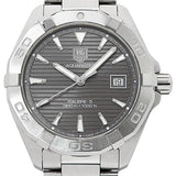 Tag Heuer Aquaracer Automatic Anthracite Grey Dial Silver Steel Strap Watch for Men - WAY2113.BA0928