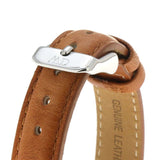 Daniel Wellington Petite Sterling Black Dial Brown Leather Strap Watch For Women - DW00100178