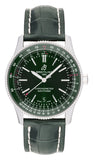 Breitling Navitimer Automatic 41mm Green Dial Green Leather Strap Watch for Men - A17326361L1P1