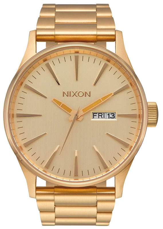 Nixon Sentry Gold Dial Gold Steel Strap Watch for Men - A356-502