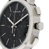 Calvin Klein Posh Black Dial Black Leather Strap Watch for Men - K8Q371C1
