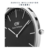Daniel Wellington Classic Bristol Black Dial Brown Leather Strap Watch For Men - DW00100143