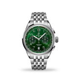 Breitling Premier B01 Chronograph 42 Green Dial Silver Steel Strap Watch for Men - AB0145371L1A1