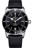 Breitling Superocean Heritage B20 Automatic 44 Black Dial Black Mesh Bracelet Watch for Men - AB2030121B1S1