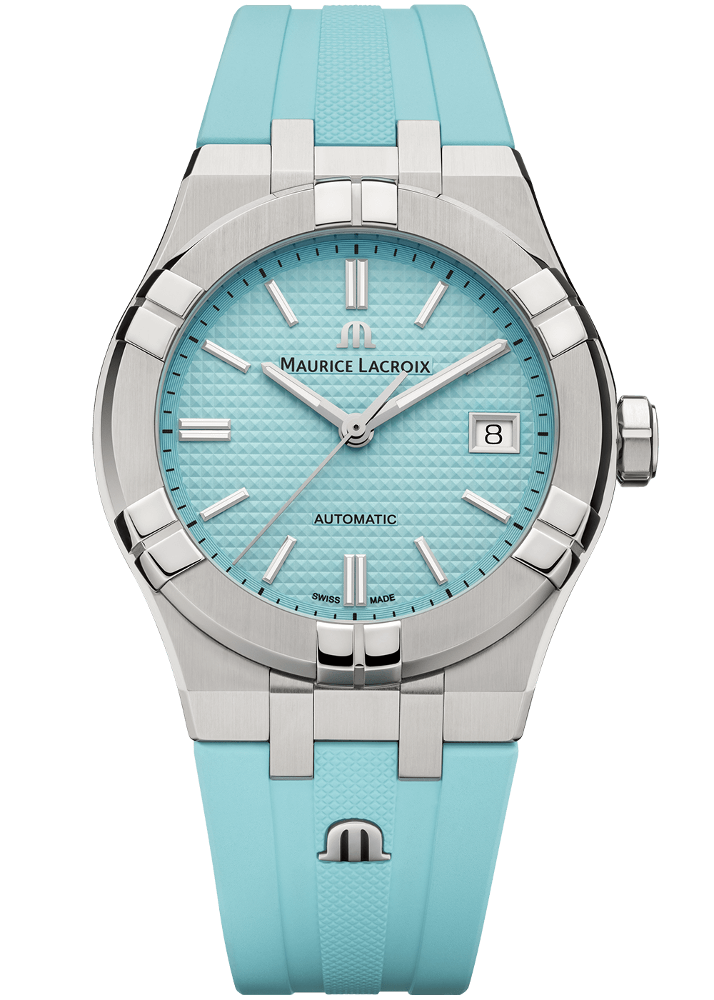 Maurice Lacroix Aikon Automatic Sky Blue Dial Silver Steel Strap Watch For Men - AI6008-SS00F-431-C